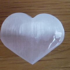 Selenite Heart,Crystals,gemstones.Valentine's Day