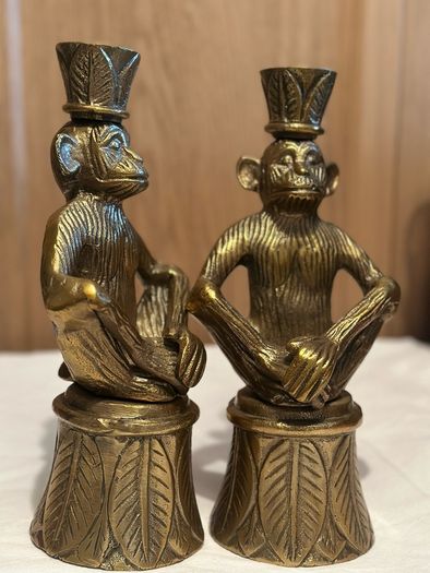 Vintage Brass  Candlestick Holders
