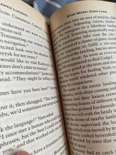 Paperback star wars book: the rise of Darth Vader