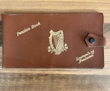 Vintage Leatherette Pension Book/ Cheque Book Case