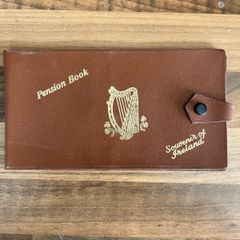 Vintage Leatherette Pension Book/ Cheque Book Case