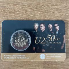 Perfect Xmas Gift Ireland 2 EUR U2 50th Anniversary 2026 Official Commemorative Coin Card