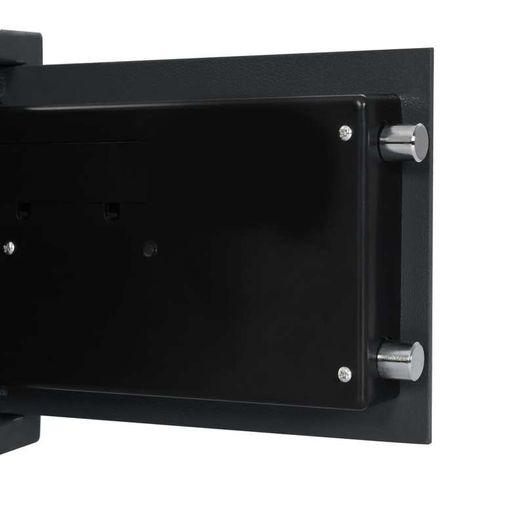 Digital Safe with Fingerprint Dark Grey 35x25x25 cm