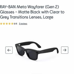 Ray-Ban Meta Wayfarer (Gen 2) - Matte Black.