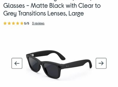 Ray-Ban Meta Wayfarer (Gen 2) - Matte Black.