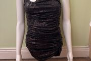 AX Paris black &amp; gold tunic/mini dress