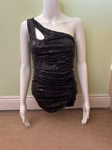 AX Paris black & gold tunic/mini dress