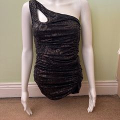 AX Paris black & gold tunic/mini dress