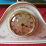 Lenox Porcelain Floral Mantle Clock Made In USA Image 2
