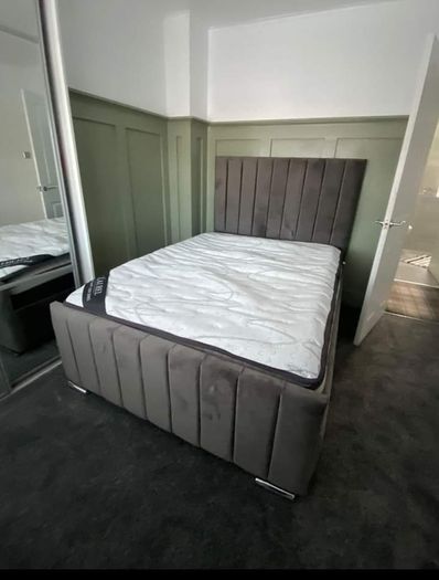 New King Size Bed with Optional Gaslift Ottoman Storage