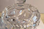 Vintage/Antique Art Deco Glass Lidded Pot/Vanity Pot