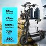 TOURSOR X14 72V 10000W Fat Tire Electric Scooter Image 7