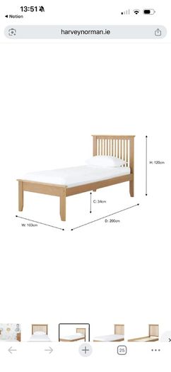 single bed frame