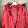 Bershka Pink Salmon Winter Jacket with Detachable hood Image 2