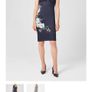 HOBBS Moira Navy & Yellow Dress Sz 16 UK - Bnwt Rrp 190 Image 2