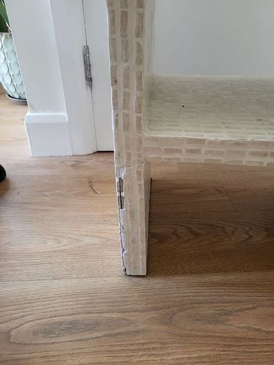 white coffee table