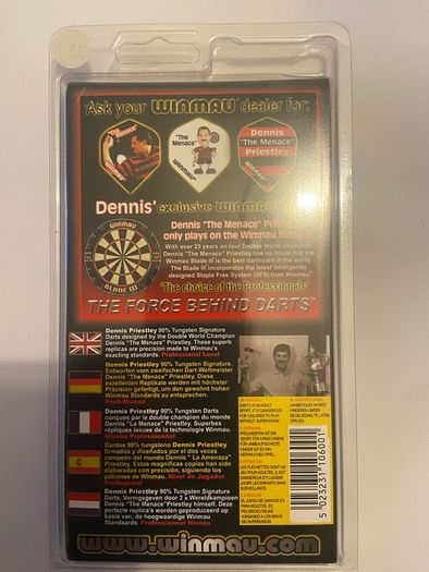 Mega rare new 15g Dennis Priestley gold darts