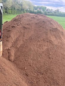 Screened topsoil