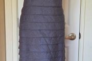 Brand Gold Grey Ivory Beaded Occasion Dress  Size 16