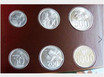 Indonesia BUNC 1996 - 2010 certificated coins set
