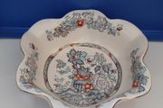 MASONS Ironstone "Topaz Blue" Petal Bowl