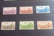 10 Chinese 1930s stamps of plane over Great Wall, D18 post 3e