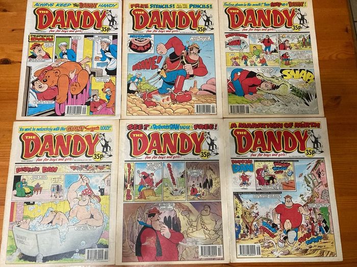 Comics: 'The Dandy' 1991,1993,1994 and 1995 (48 comics)