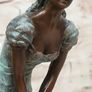 Miguel Lopez (1955) Lady In A Dress (32cm) - Patinated Bronze, Marble (Signed) Image 5