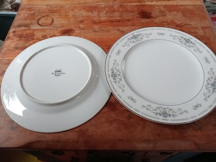 Vintage Fine Porcelain China Diane Japan plate set.