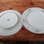 Vintage Fine Porcelain China Diane Japan plate set. Image 2