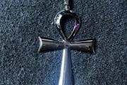 Silver Ankh Cross Necklace