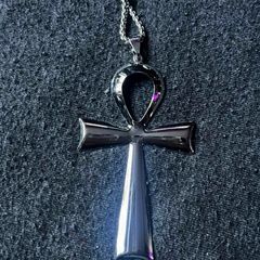 Silver Ankh Cross Necklace