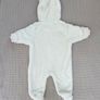 Next Ecru Baby Cosy Fleece Hooded All-In-One Size 0-3 Months Image 6