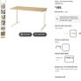 Mittzon office desk 140cm x 80cm Image 2