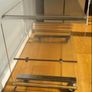 Vintage Clear Lucite/Acrylic Tv Stand/Shelf Unit on Chrome Casters. Image 3