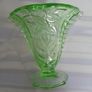 VASE - Uranium Glass - Green Image 7