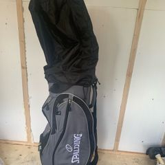 Spalding Golf bag w cooler, Raincover, & carry strap