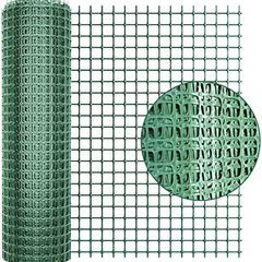 Plastic Garden Fence Animal Barrier, 1 x 20M [Heavy Duty] Outdoor Safety Temporary Fence Plastic Fencing Roll with 30Pcs Cable Ties, Reusable Netting for Construction Rabbits Chicken Lawn (Green)