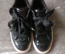 puma patent leather trainers