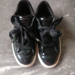 puma patent leather trainers