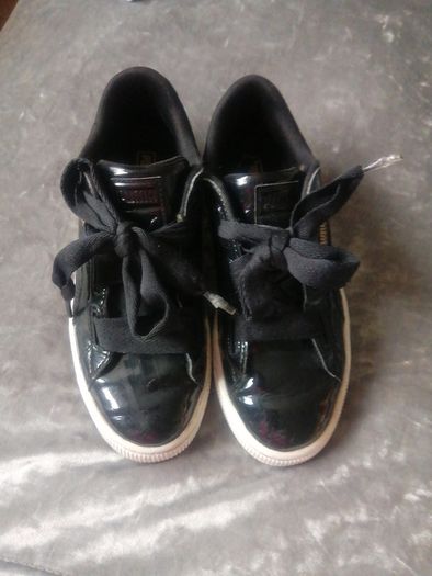 puma patent leather trainers