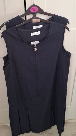New 2 pack navy pinafore
