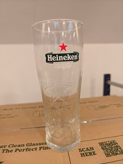 Box of 24 New Heineken Pint Glasses