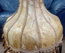 Large Vintage Cow Hide Lampshade