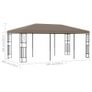 Gazebo 6x3 m Taupe Fabric Image 3