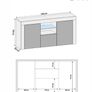 Sideboard /tv unit with led lights- VENUS SALE!!!- stock clearance Image 4