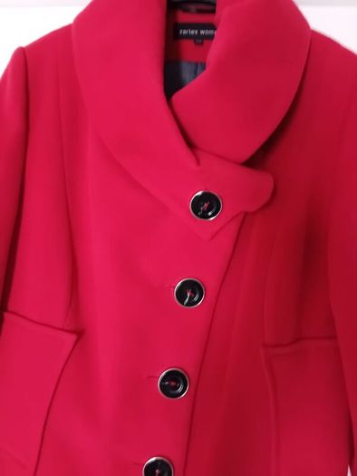 Warm Red Coat - UK 10 - Polish brand Zartex - RRP 200