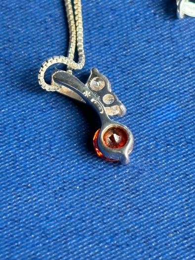Sterling Silver Cherry Necklace
