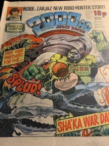 2000 AD Featuring Judge Dredd Prog 275- 31st July 1982- IPC Magazines