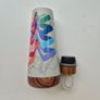 Stainless steel flask water bottle 350 ml with colorful abstract graphic pattern Image 2